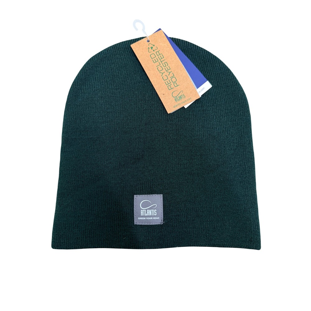 Atlantis Recy Beanie Unisex One Size Verde Bottiglia Green Recycled Polyester